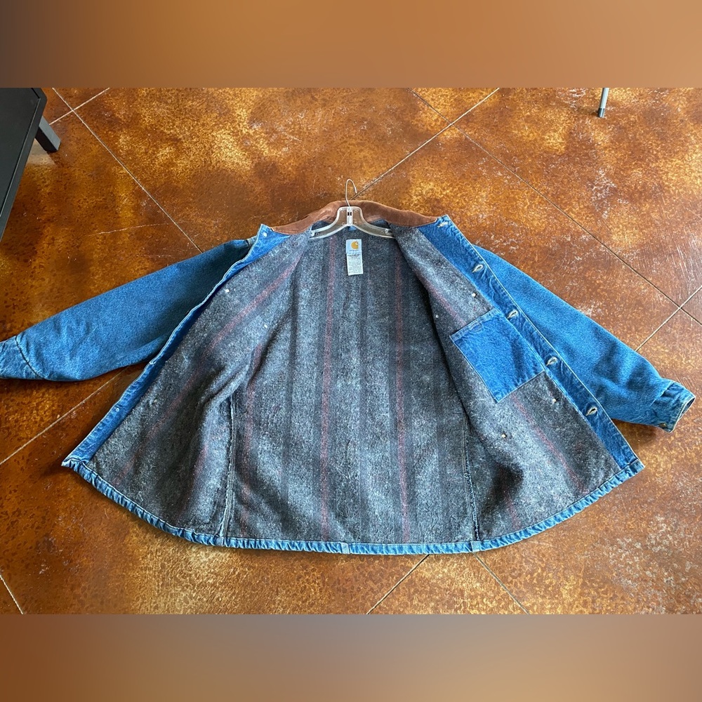 Carhartt Vintage Blanket Men’s Jean Jacket L - Picture 12 of 16